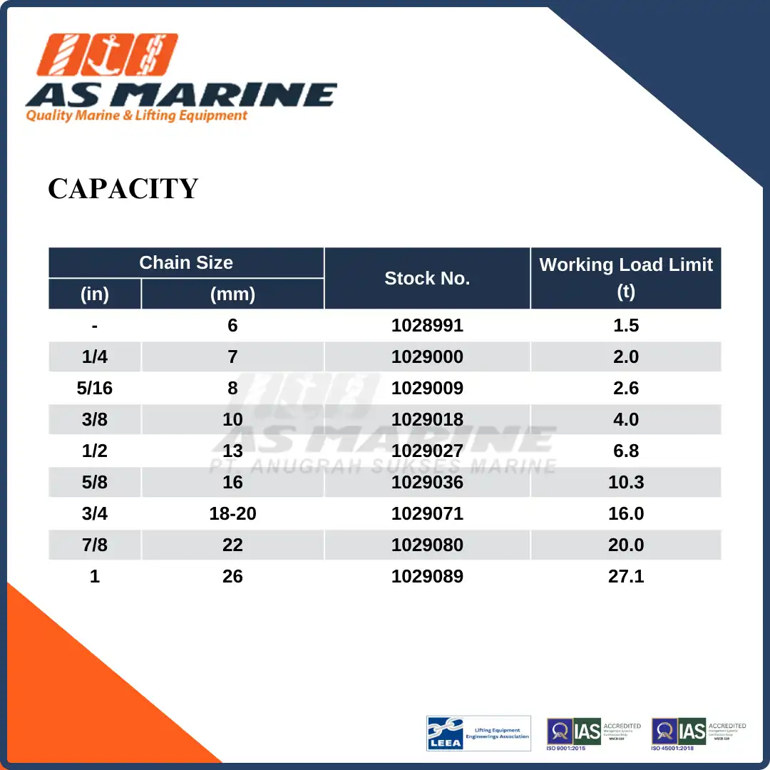 Capacity S1317 Crosby USA